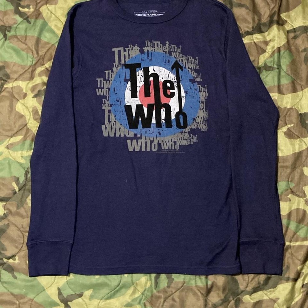 The Who navy graphic thermal licensed modern proto punk‎